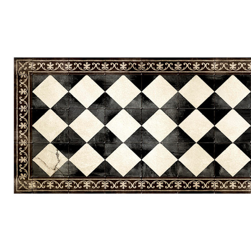 베이자플로우 갬빗 체스 PVC 타일 러그 - Gambit Chess, 68x120cm