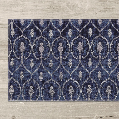 베이자플로우 로얄인디고 PVC 유럽 패턴 식탁매트 테이블매트 - RY1, 33x50cm