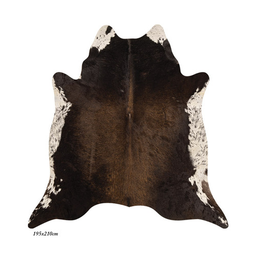 베이자플로우 카우 하이드 얼스 블랙 PVC 러그 - Cow Hide Earth Black, 80x180cm(예약판매/선주문후 50일 소요)