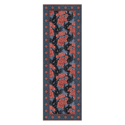 베이자플로우 마블러스 코랄 참 PVC 러그 - Bloomin’ Marvellous Coral Charm, 50x100cm(예약판매/선주문후 50일 소요)
