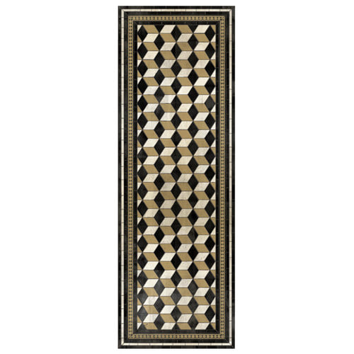 베이자플로우 바우하우스 골드 PVC 러그 - Bauhaus Gold, 60x180cm(예약판매/선주문후 50일 소요)